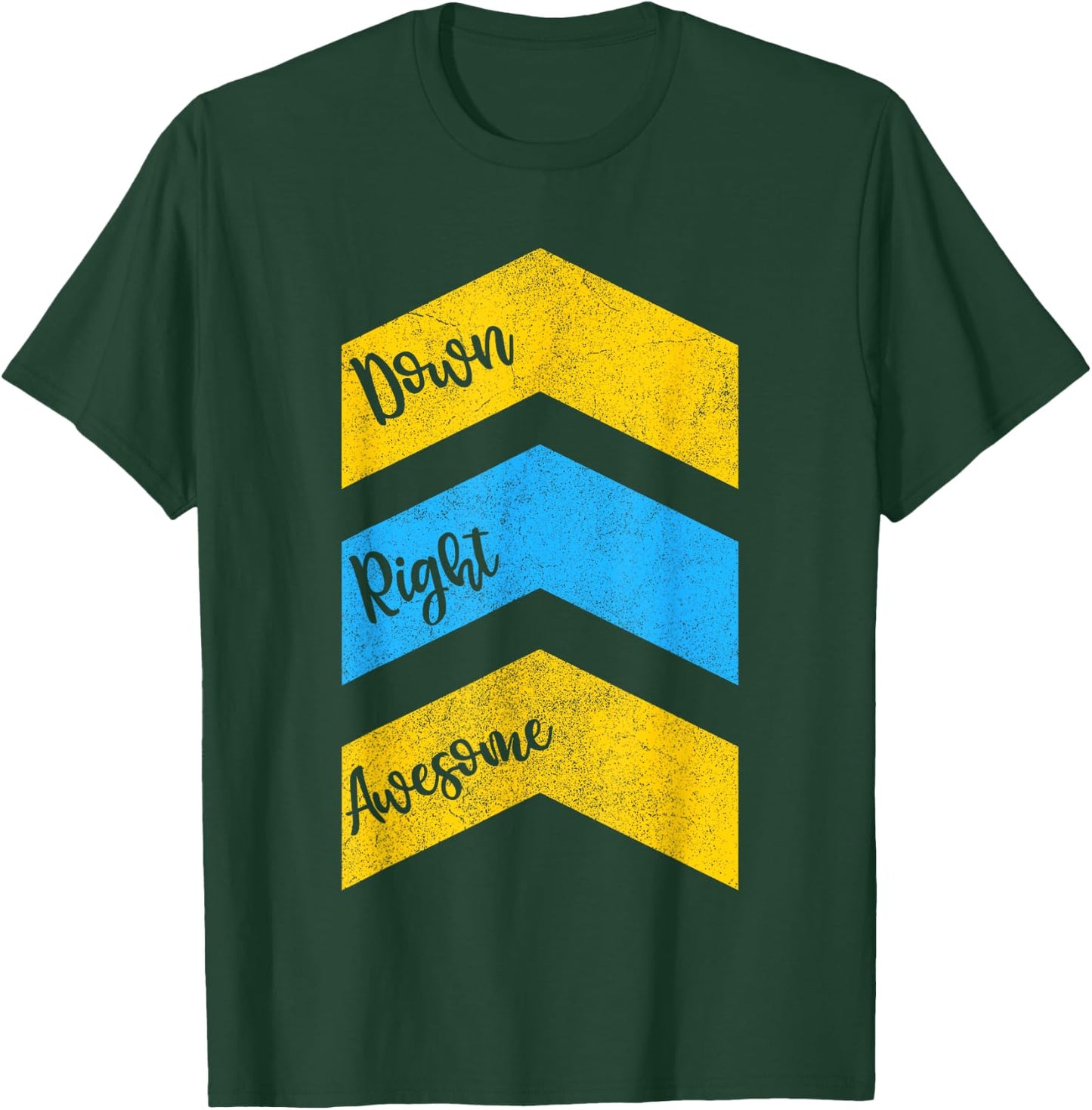 Down Right Awesome Kid Shirt, World Down Syndrome Awareness T-Shirt - T-Shirt | Forest