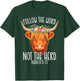Follow The Word Not The Herd Christian Farmer Cows Verse T-Shirt - T-Shirt | Forest