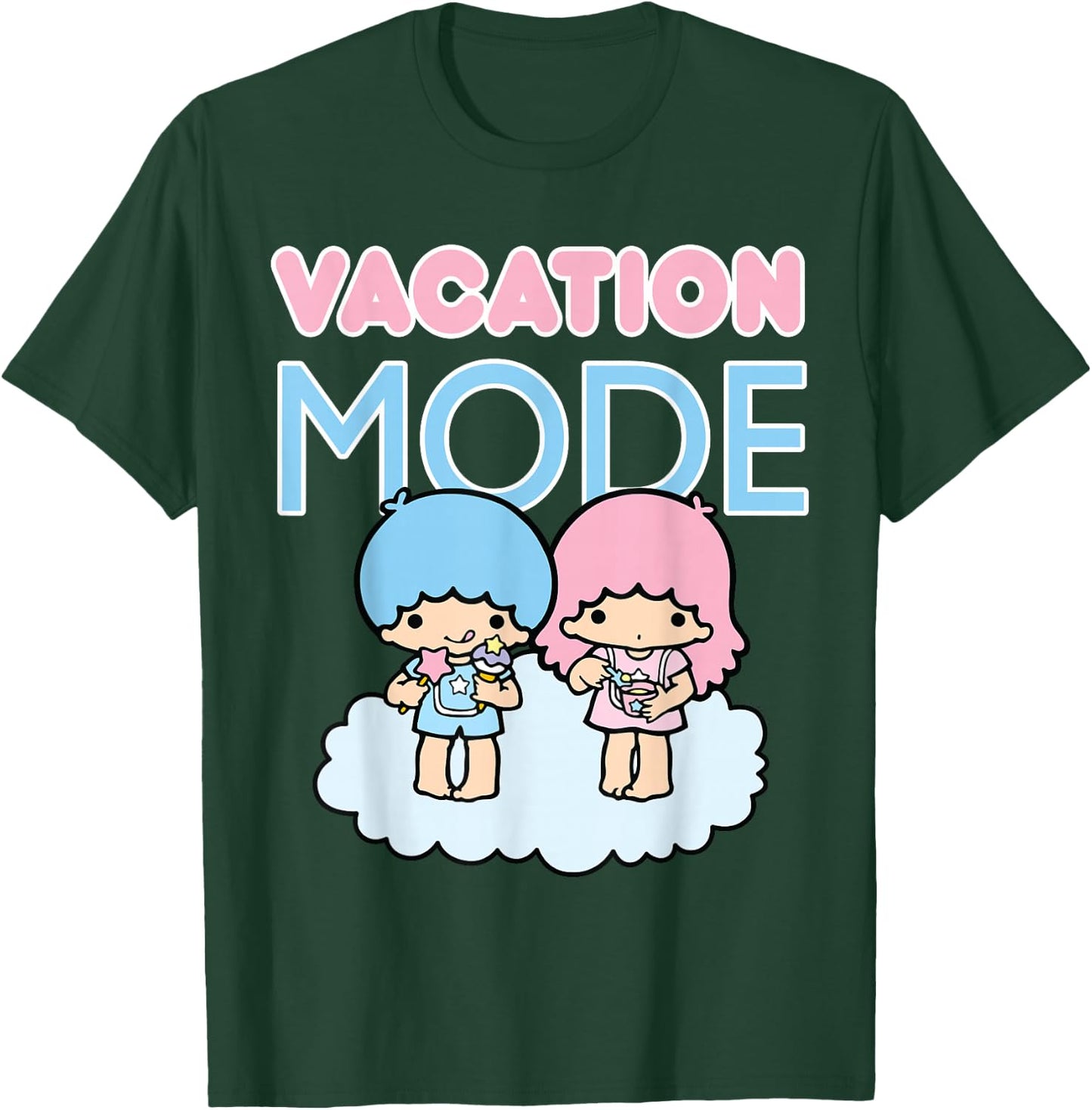 Little Twin Stars Vacation Mode T-Shirt - T-Shirt | Forest