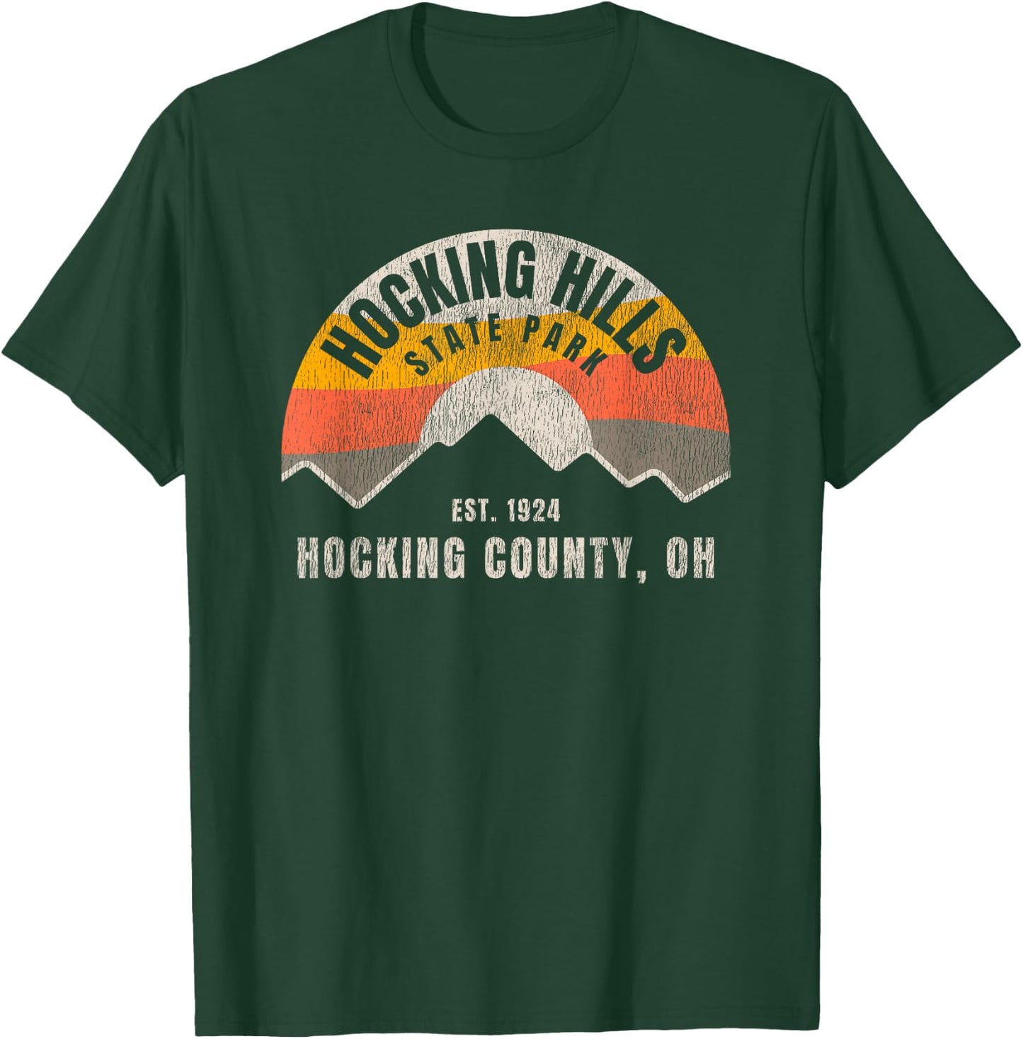 Retro Hocking Hills State Park Souvenir T-Shirt - T-Shirt | Forest