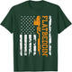 American Flag Flatbed Truck, Patriotic Flatbed Trucker T-Shirt - T-Shirt | Forest