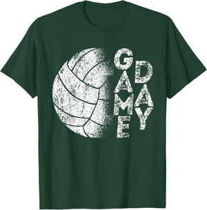 Funny Ball Players Sport Team Lovers Volleyball Game Day T-Shirt - T-Shirt | Forest