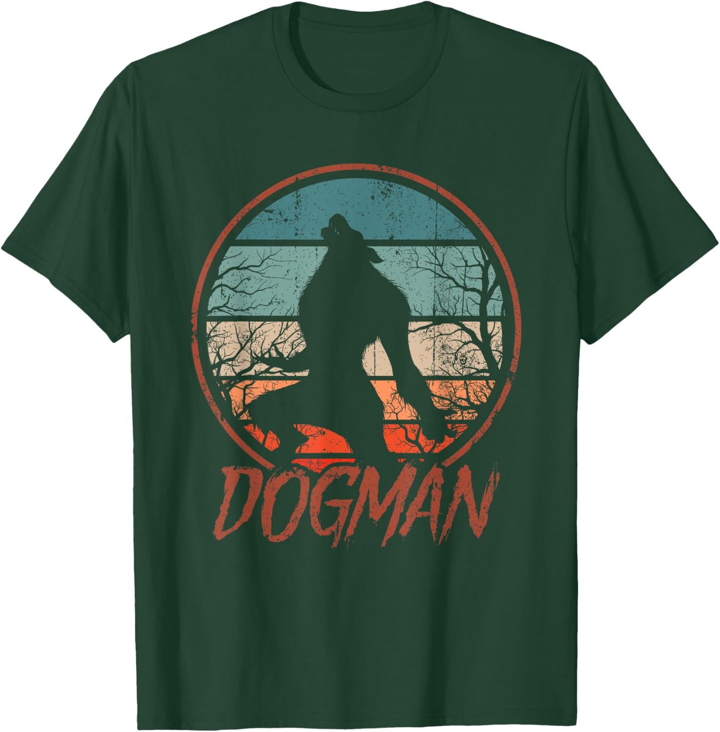 Michigan Dogman Cryptid Society Werewolf Monster T-Shirt - T-Shirt | Forest
