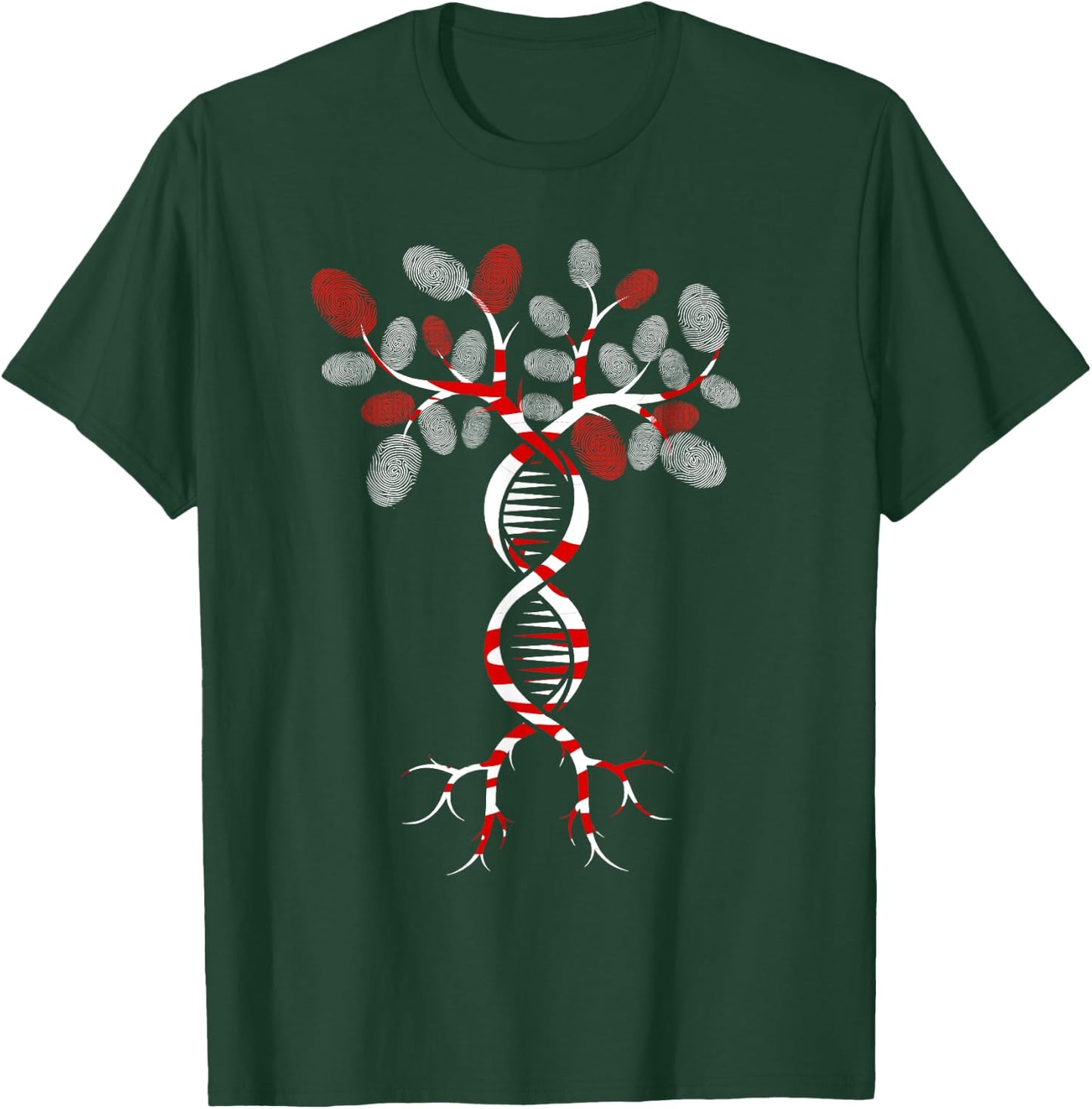 Forensic scientist DNA Tree Fingerprint criminologist T-Shirt - T-Shirt | Forest
