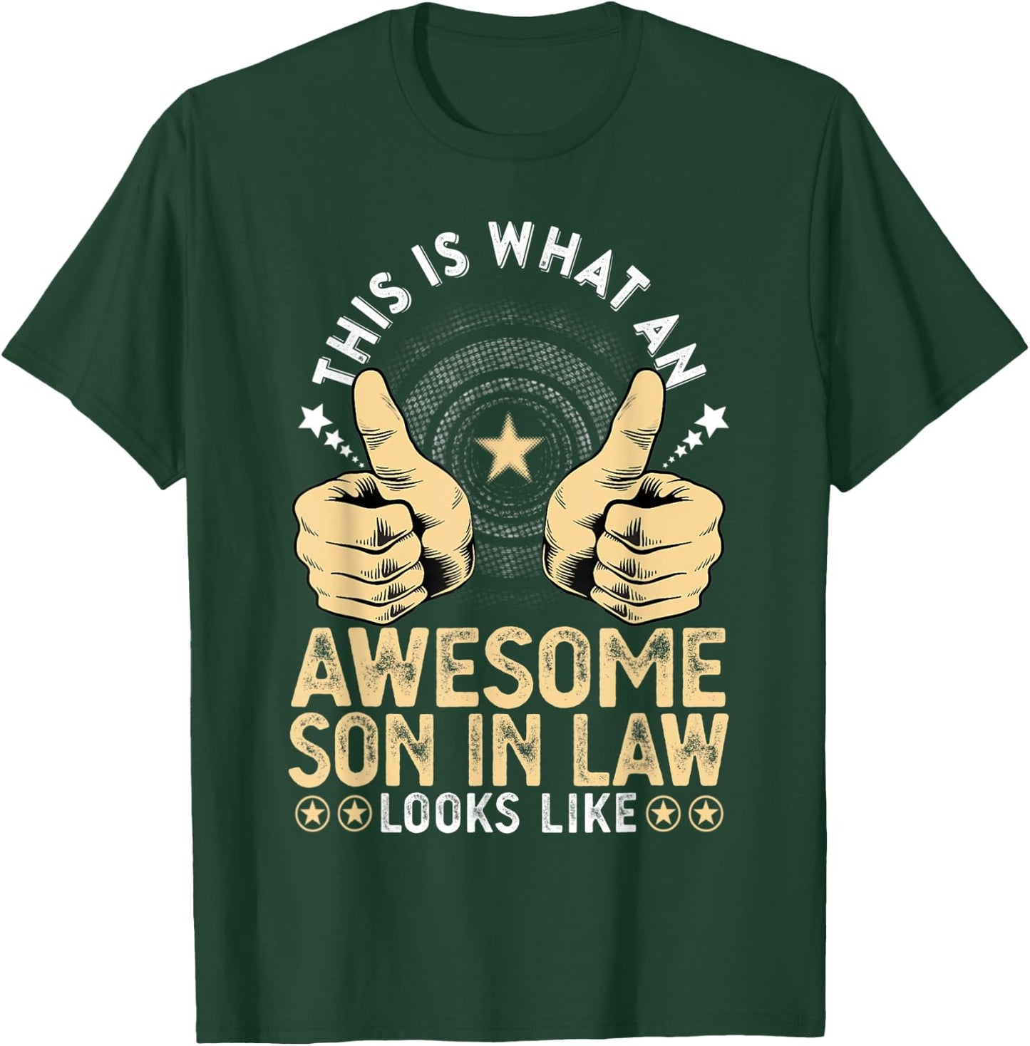 Best Son in Law Birthday Gift from Awesome Mother in Law T-Shirt - T-Shirt | Forest
