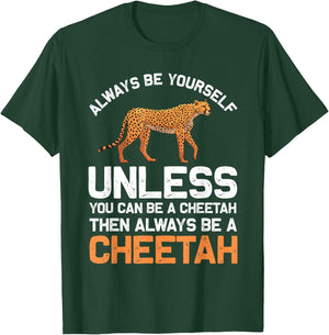 Funny Cheetah Design for Boys Girls Safari Wildlife Leopard T-Shirt - T-Shirt | Forest