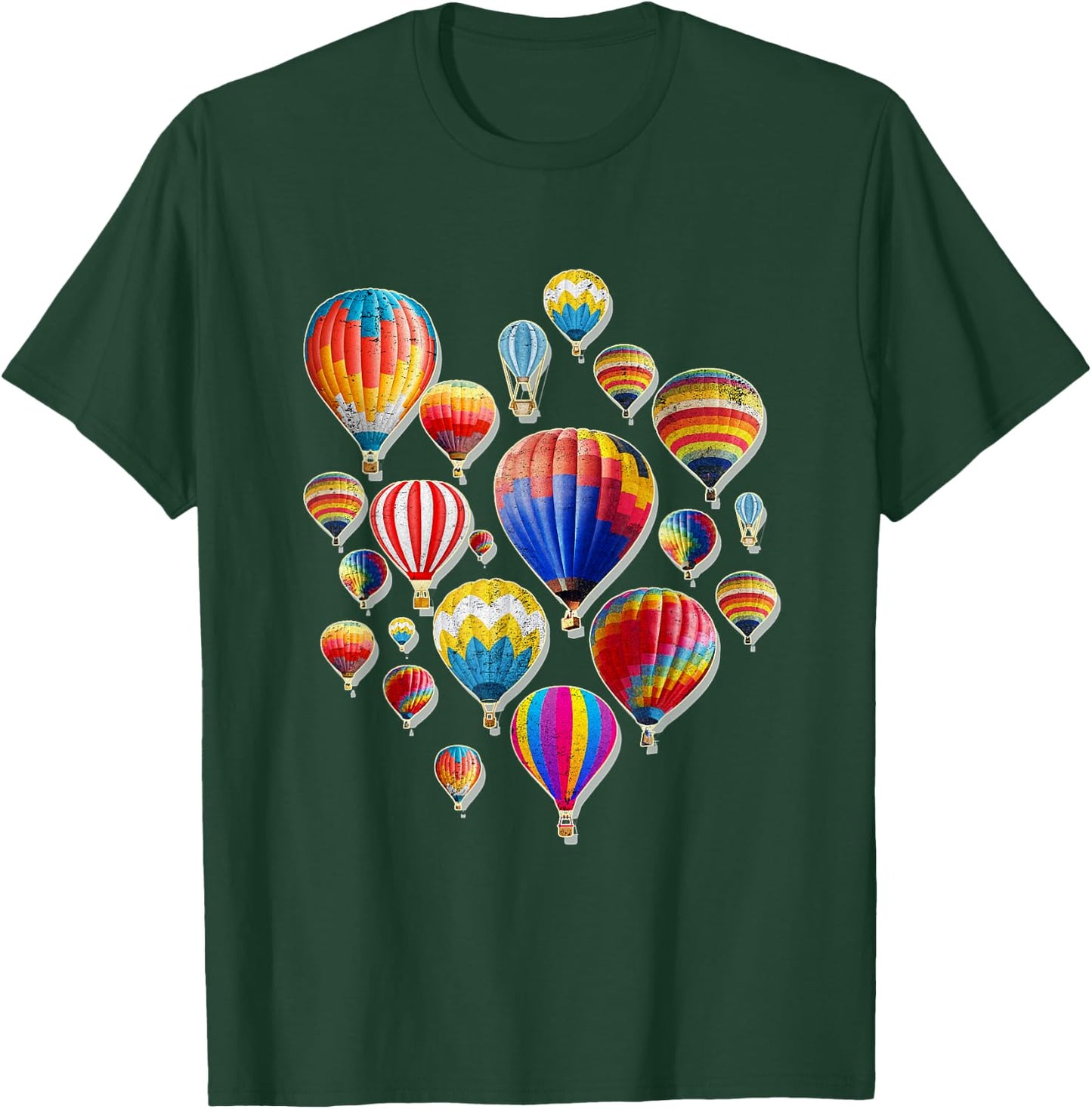 Hot Air Balloon Fly Ballooning Lover Perfect Fun Gift T-Shirt - T-Shirt | Forest