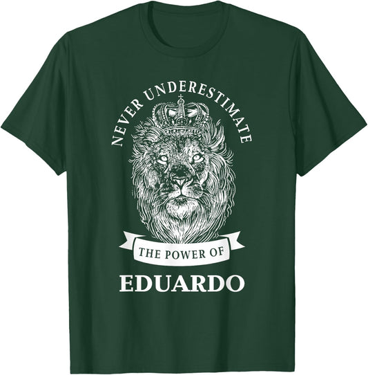 Eduardo Gift Name Lion T-Shirt - T-Shirt | Forest