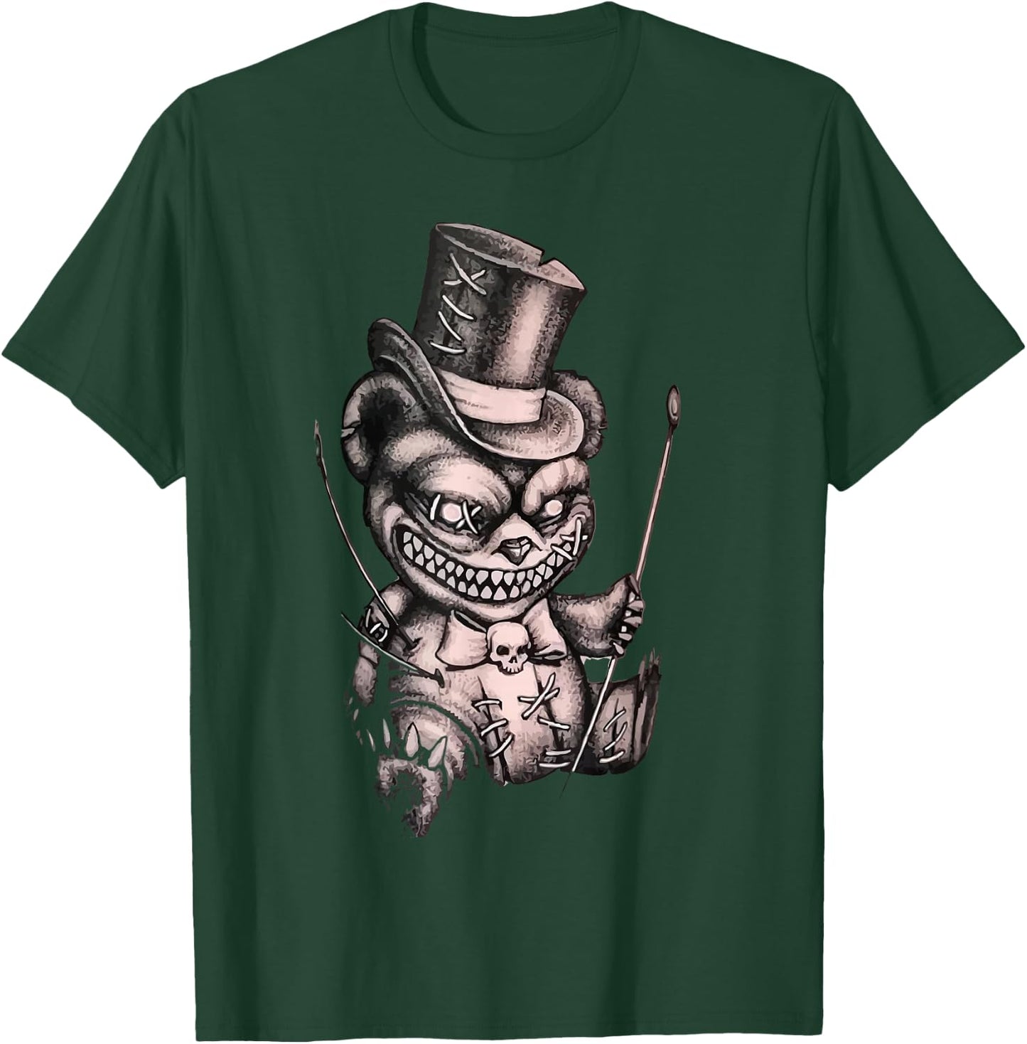 Pastel Goth Teddy Bear Voodoo Doll T-Shirt - T-Shirt | Forest