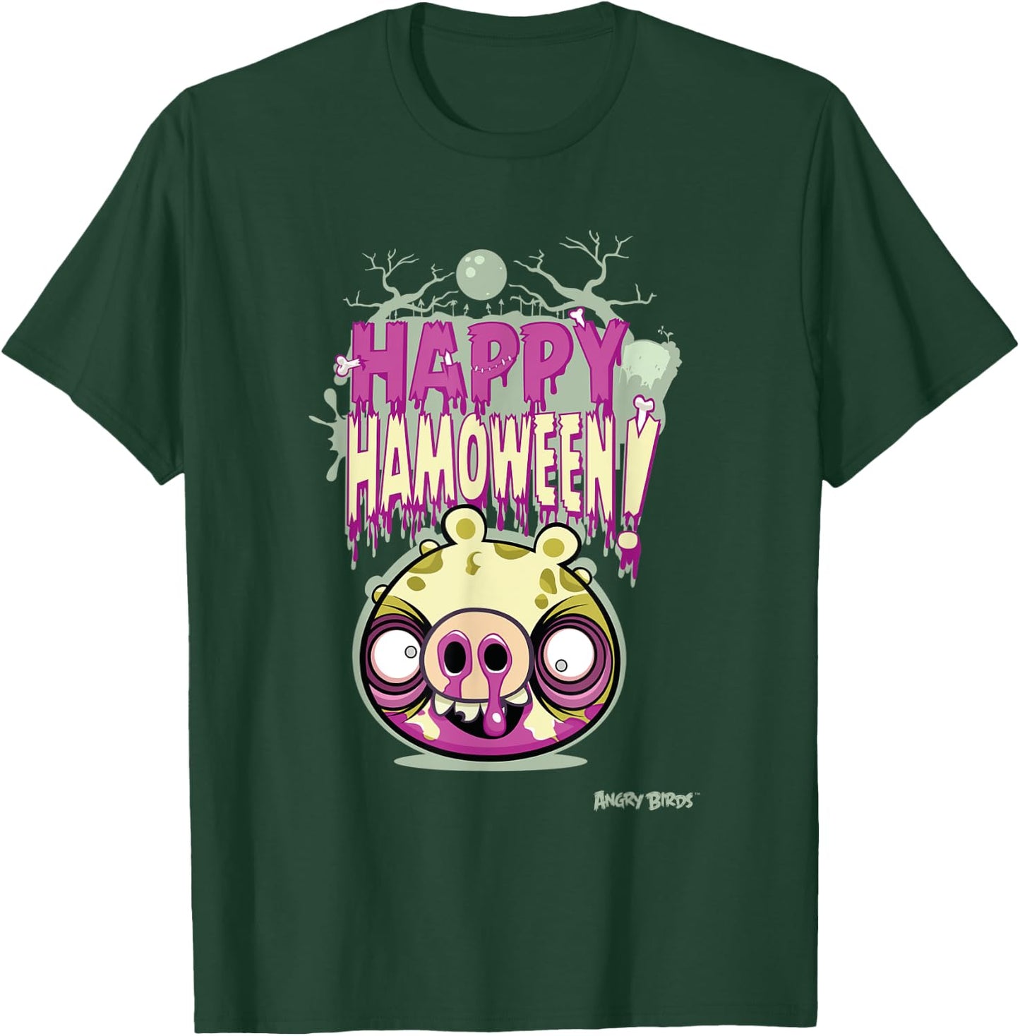 Angry Birds Happy Halloween Official Merchandise T-Shirt - T-Shirt | Forest