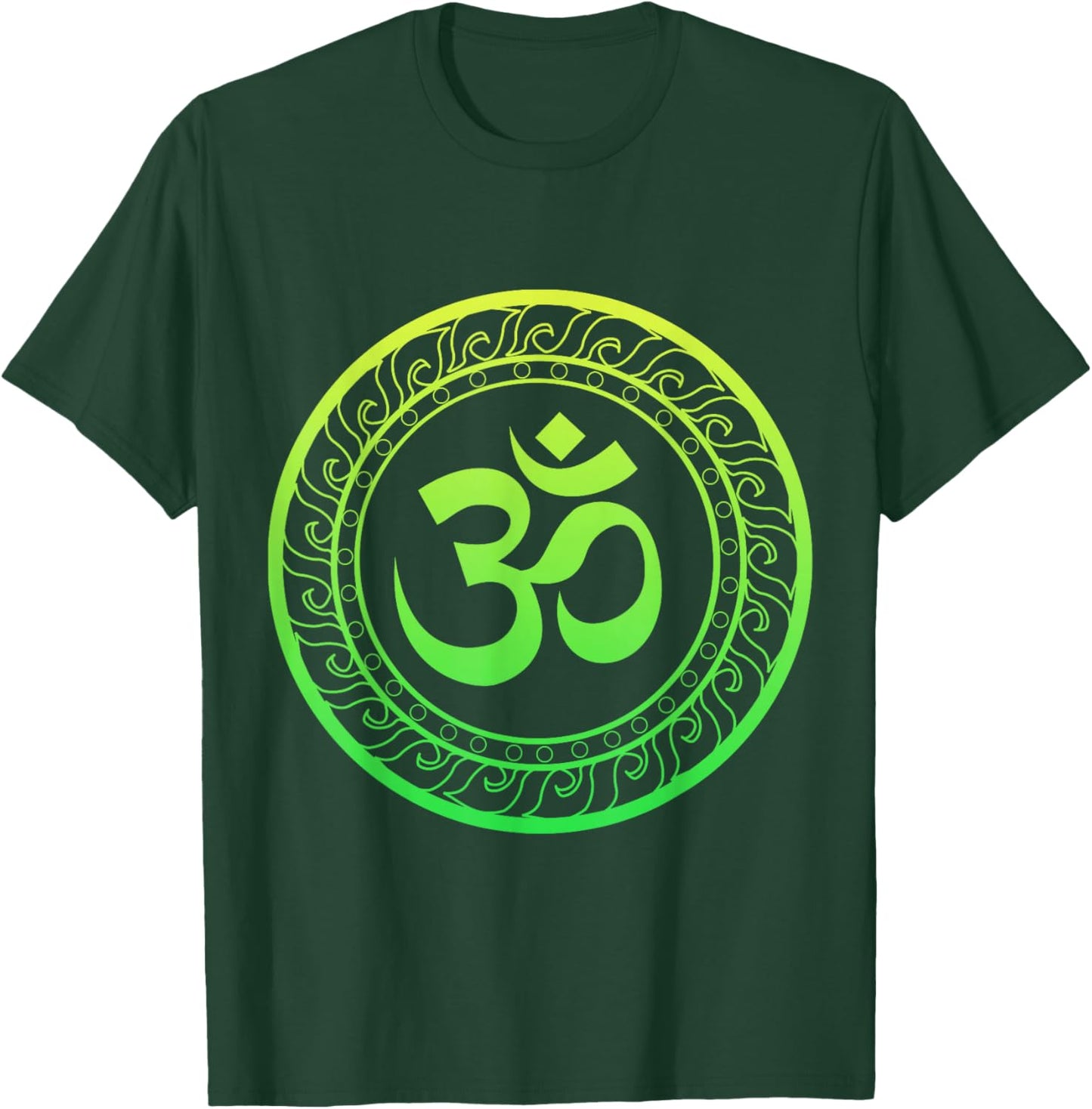 Om Ohm Aum Buddhism Symbol Yoga Sanskrit T-Shirt - T-Shirt | Forest