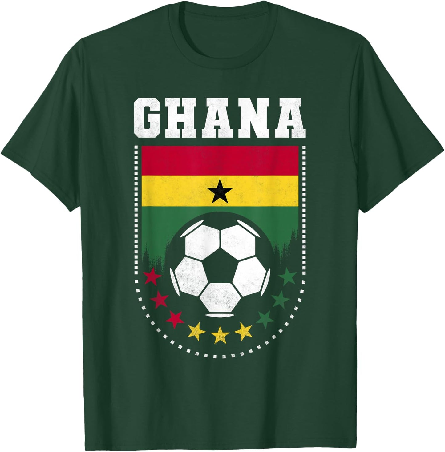 Ghana Football Fan Flag T-Shirt - T-Shirt | Forest