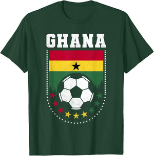 Ghana Football Fan Flag T-Shirt - T-Shirt | Forest