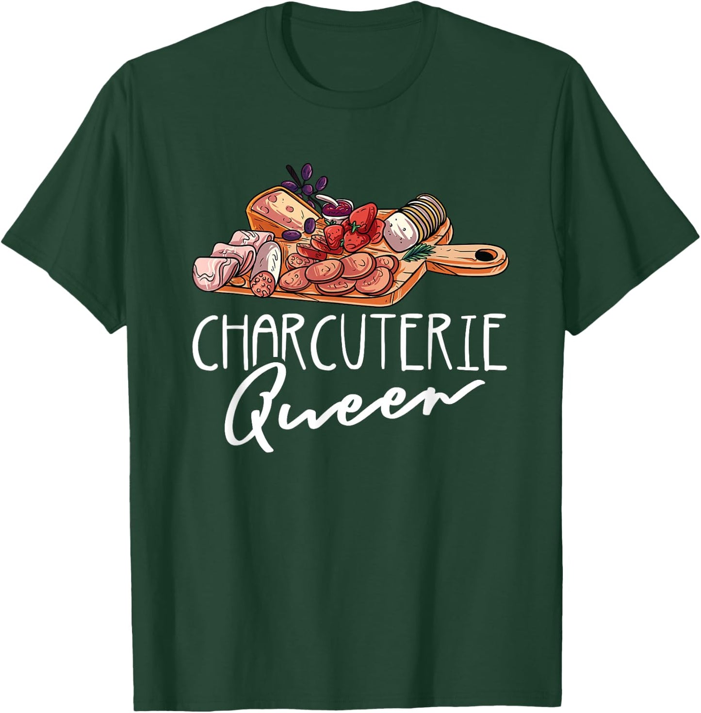 Charcuterie Queen - Funny His and Hers Matching Charcuterie T-Shirt - T-Shirt | Forest