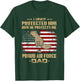 Now He Protects Me USAF Dad | Proud Air Force Dad T-Shirt - T-Shirt | Forest