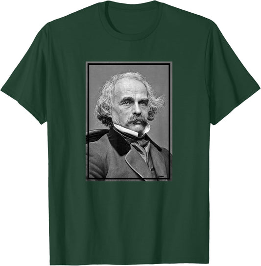 Nathaniel Hawthorne Photo Portrait T-Shirt - T-Shirt | Forest