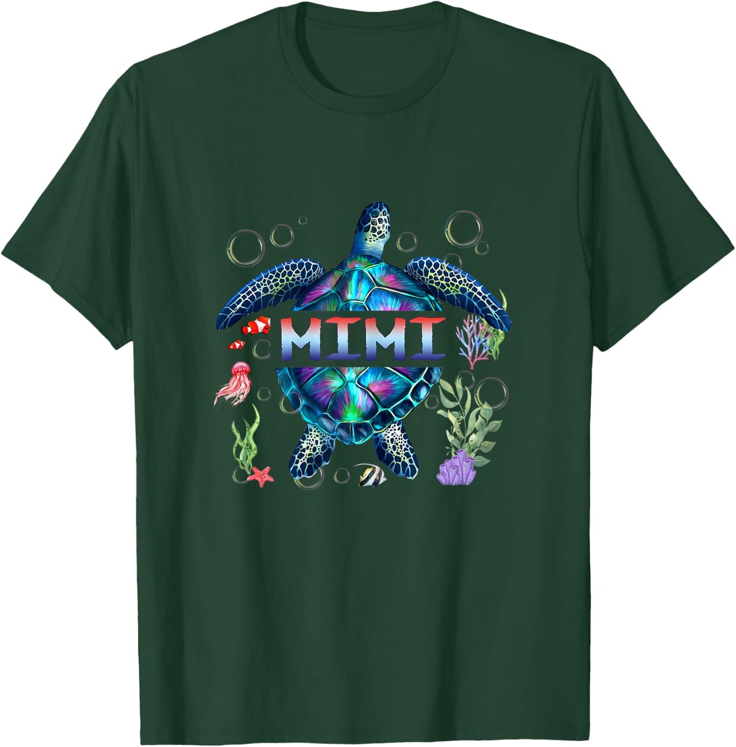 Turtle Mimi Shirt, Mimi Sea Turtle Art T-Shirt - T-Shirt | Forest