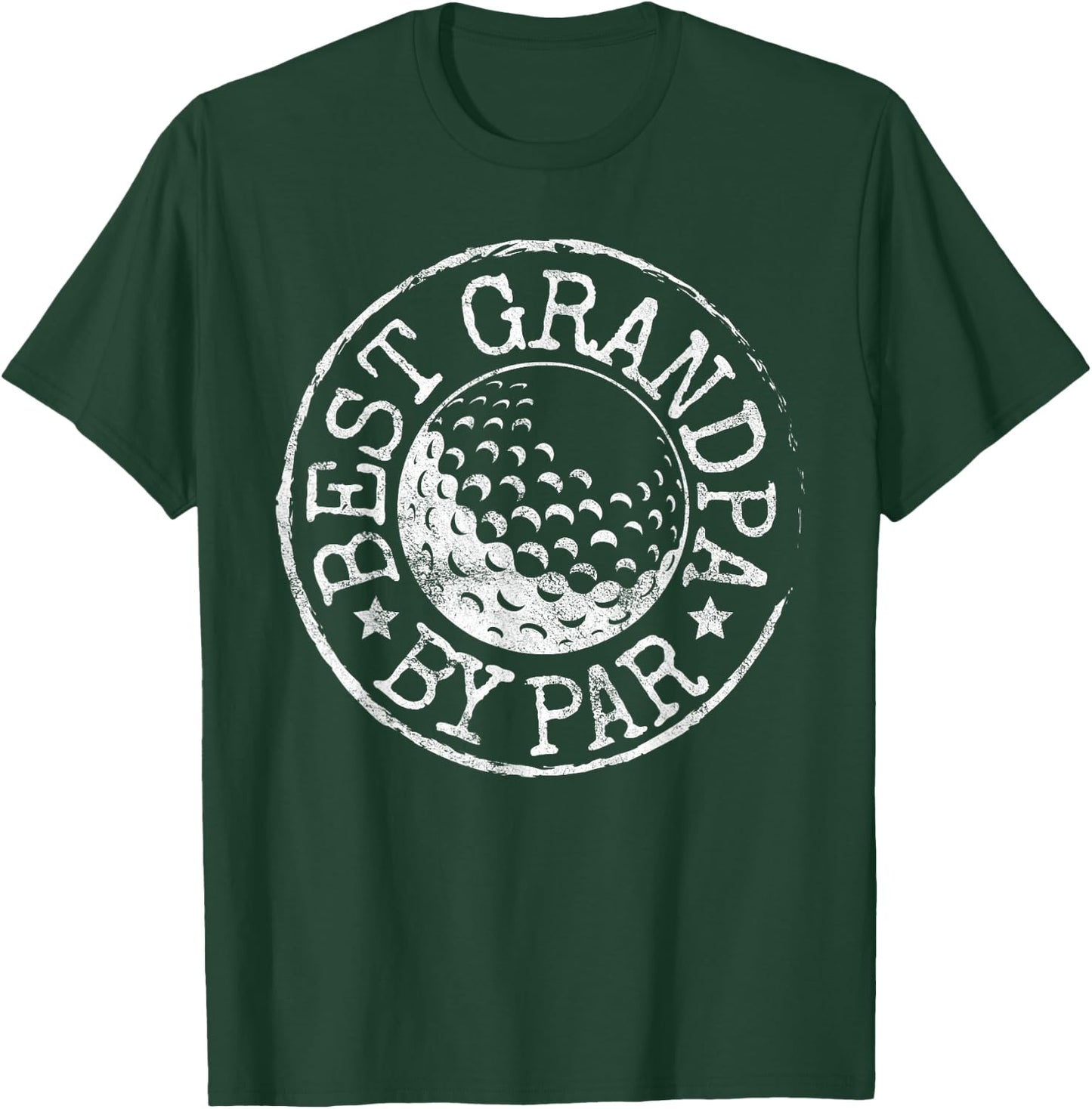 Best Grandpa by Par Golf Father's Day Gift Grandad Golfer T-Shirt - T-Shirt | Forest
