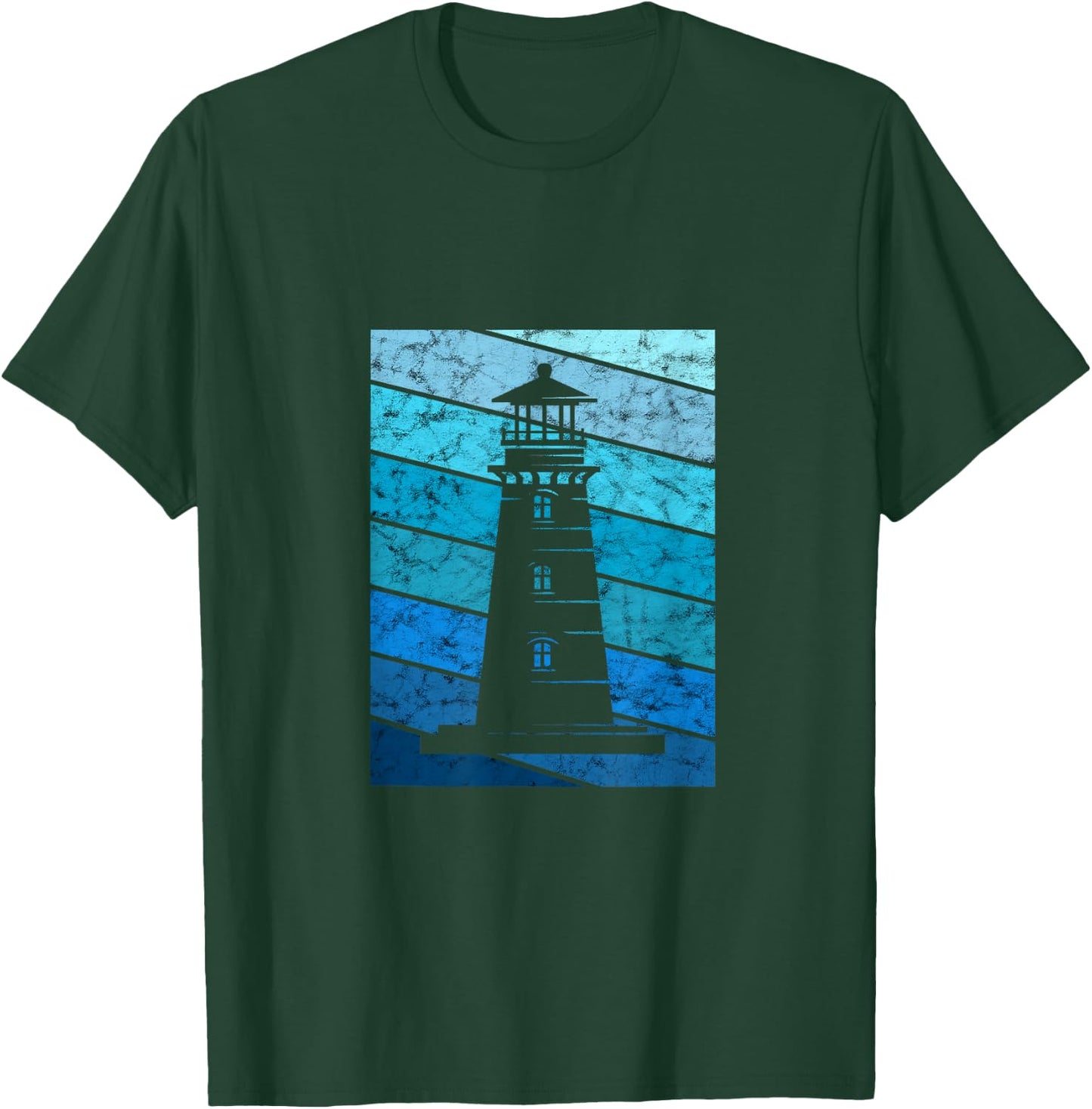 Lighthouse Retro Vintage Seaside Life Sailing Beach Lover T-Shirt - T-Shirt | Forest