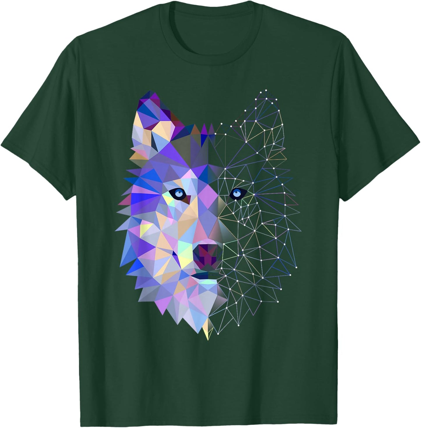 Splash Art Wolf Lover T-Shirt - T-Shirt | Forest