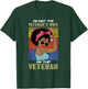 African American Female Veteran Proud I'm Not Veteran's Wife T-Shirt - T-Shirt | Forest