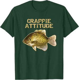 Crappie Fishing | Crappie Attitude T-Shirt - T-Shirt | Forest