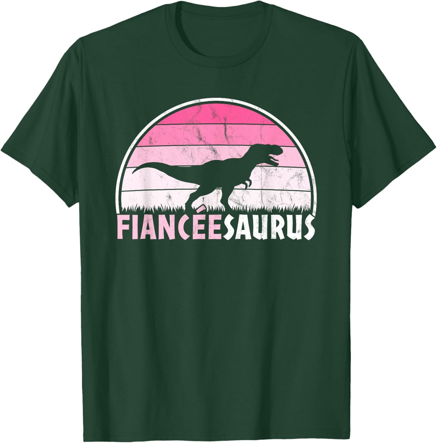 Fiancéesaurus - Fiancée Engagament Dinosaur Funny Marriage T-Shirt - T-Shirt | Forest