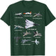 American Fighters Jets Funny Plane Aviation Enthusiasts T-Shirt - T-Shirt | Forest