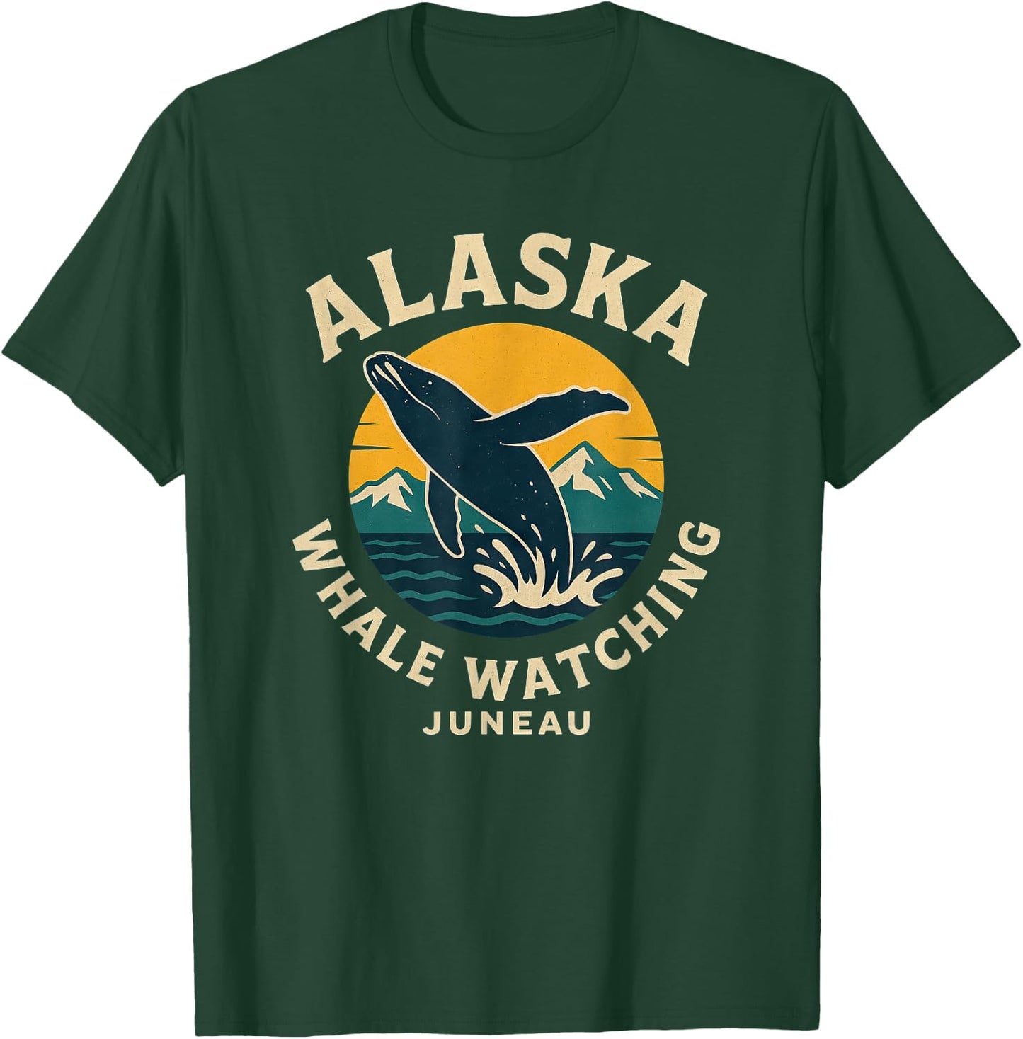 Alaska Whale Watching Juneau T-Shirt - T-Shirt | Forest