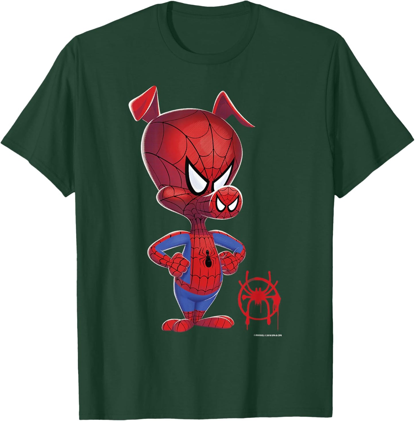 Marvel Spider-Man Spiderverse Spider-Ham Graphic T-Shirt - T-Shirt | Forest