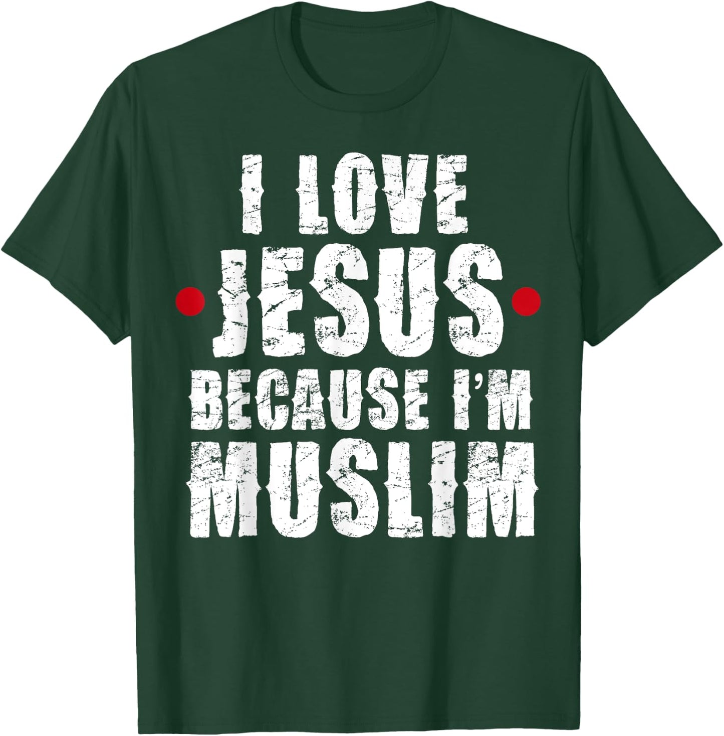 Ramadan Shirt Mubarak Quran I Love Jesus Muslim Gift T-Shirt - T-Shirt | Forest