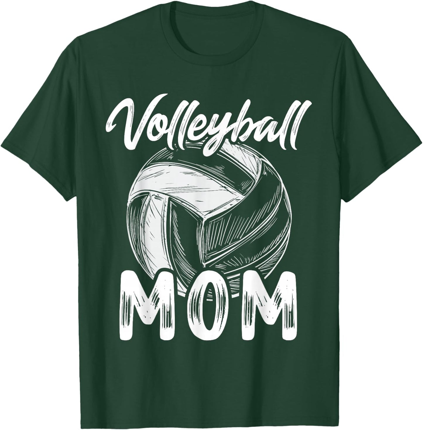 Volleyball Mom Family Matching Players Team Mommy T-Shirt - T-Shirt | Forest