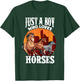 Just a Boy Who Loves Horses - Men, Dads and Equestrians T-Shirt - T-Shirt | Forest