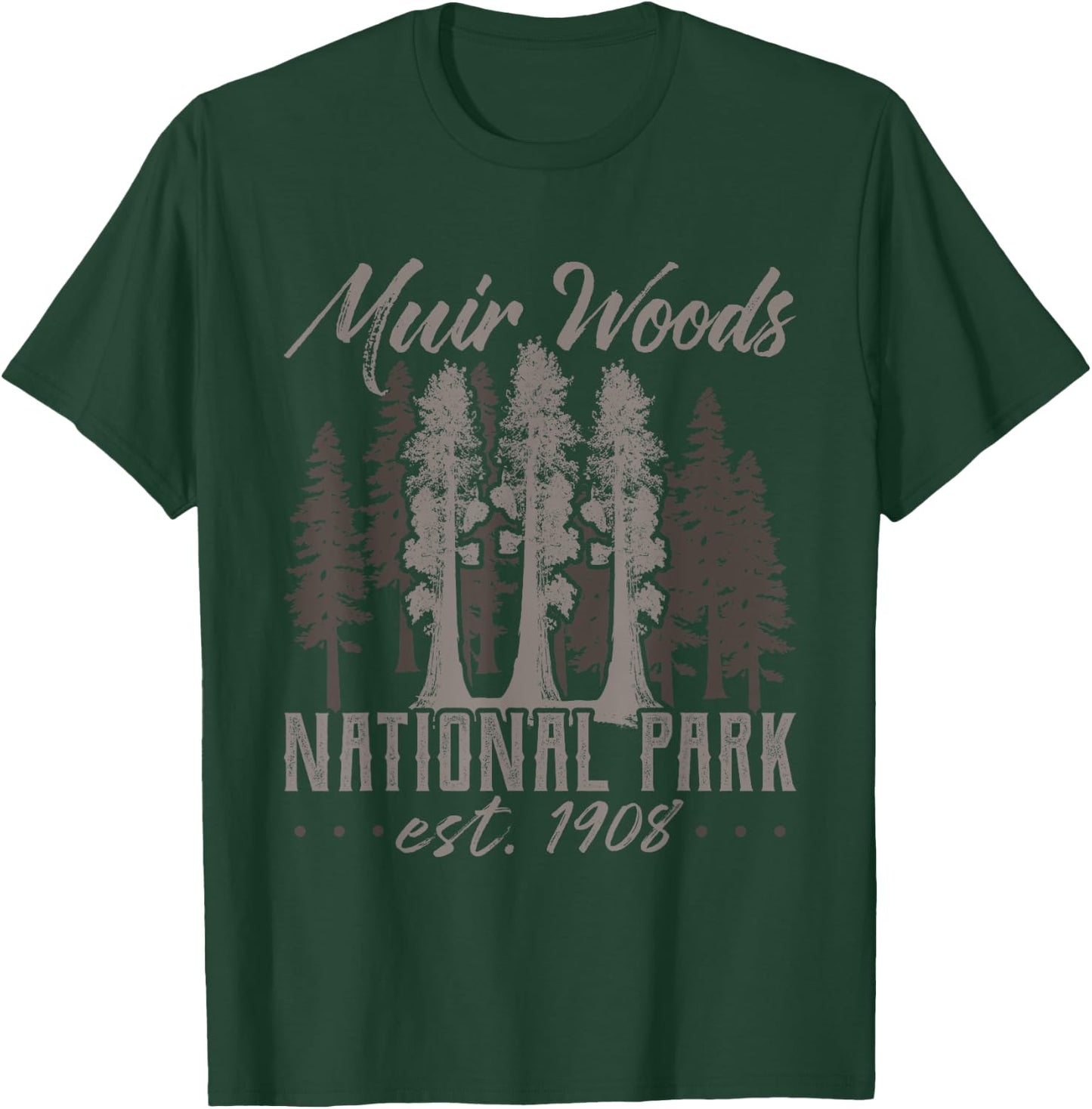 Muir Woods 1908 Shirt Vintage Redwood Shirt National Park T-Shirt - T-Shirt | Forest
