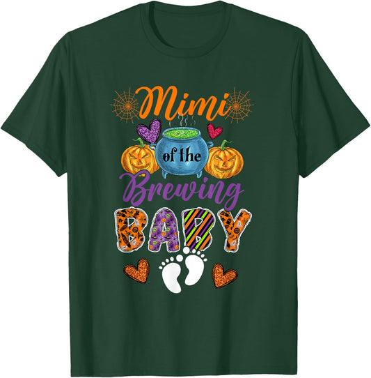 Mimi Of The Brewing Halloween Baby Expecting New Baby T-Shirt - T-Shirt | Forest