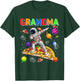 Grandma Dabbing Astronaut Riding Pizza Cute Planets Space T-Shirt - T-Shirt | Forest