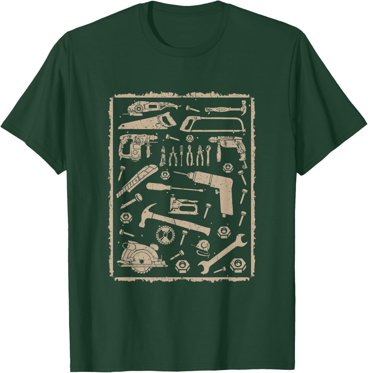 Tools with frame vintage T-Shirt - T-Shirt | Forest