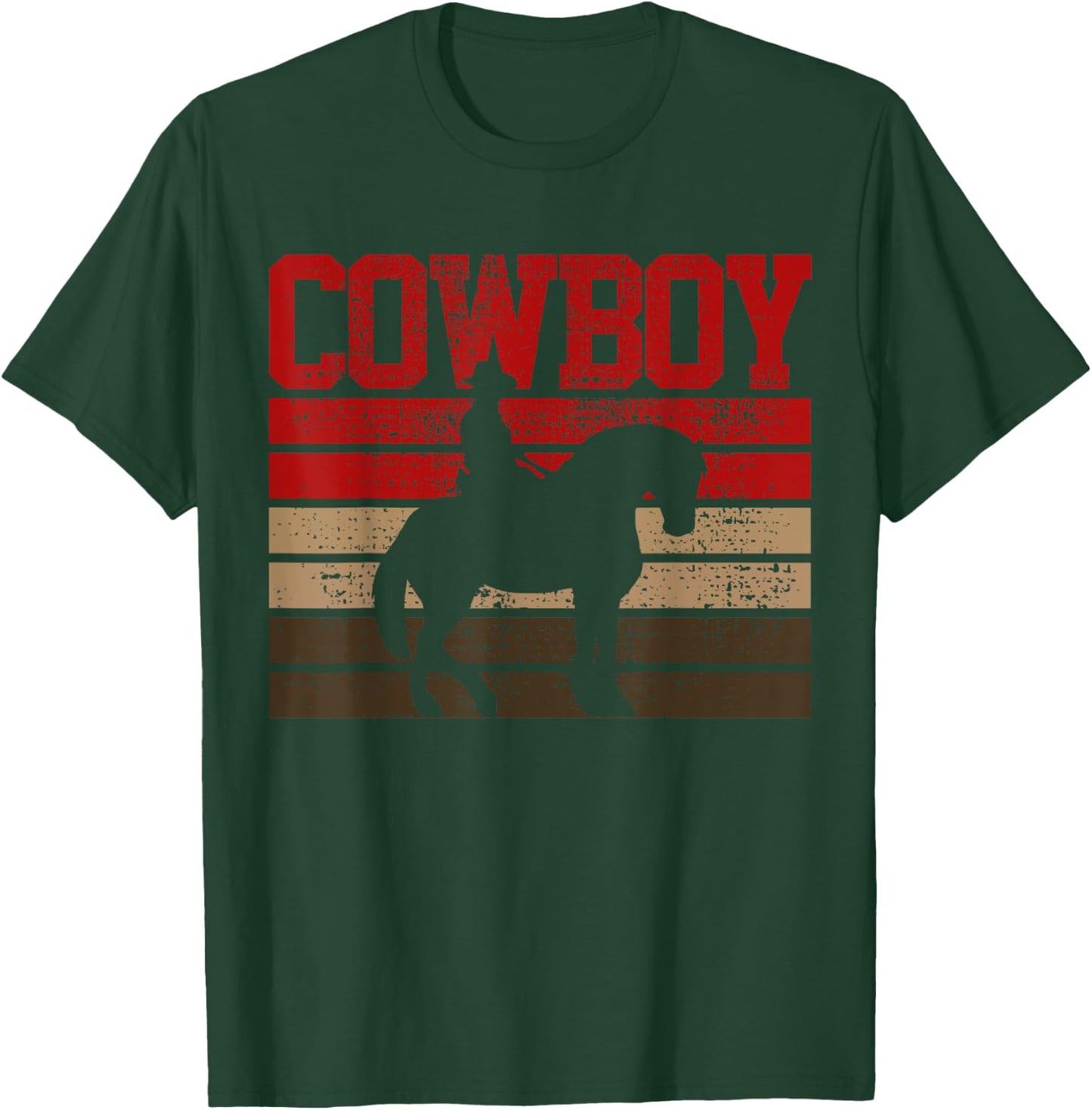 Cowboy Rodeo Horse Country T-Shirt - T-Shirt | Forest