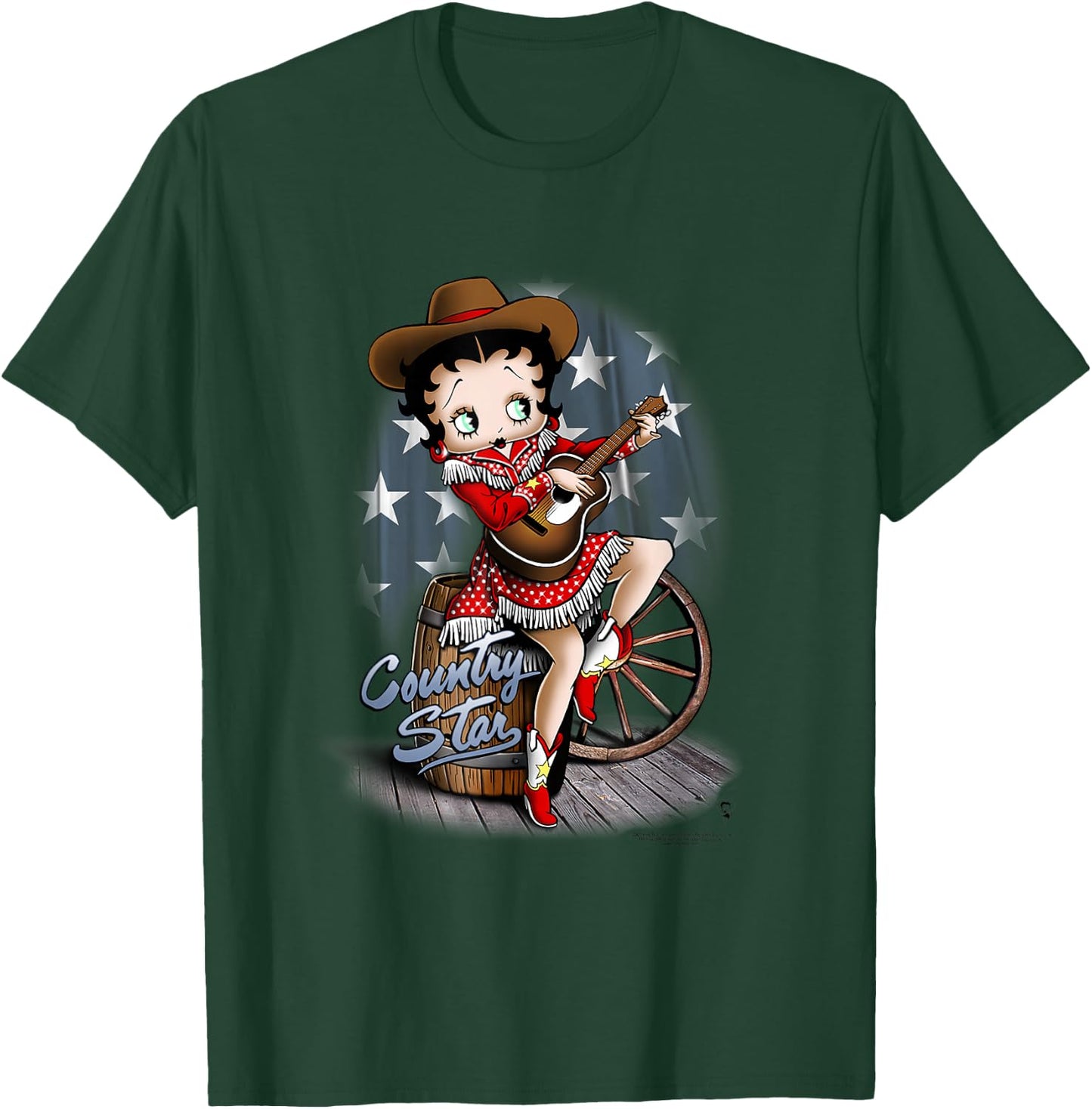 Betty Boop Country Star T-Shirt - T-Shirt | Forest