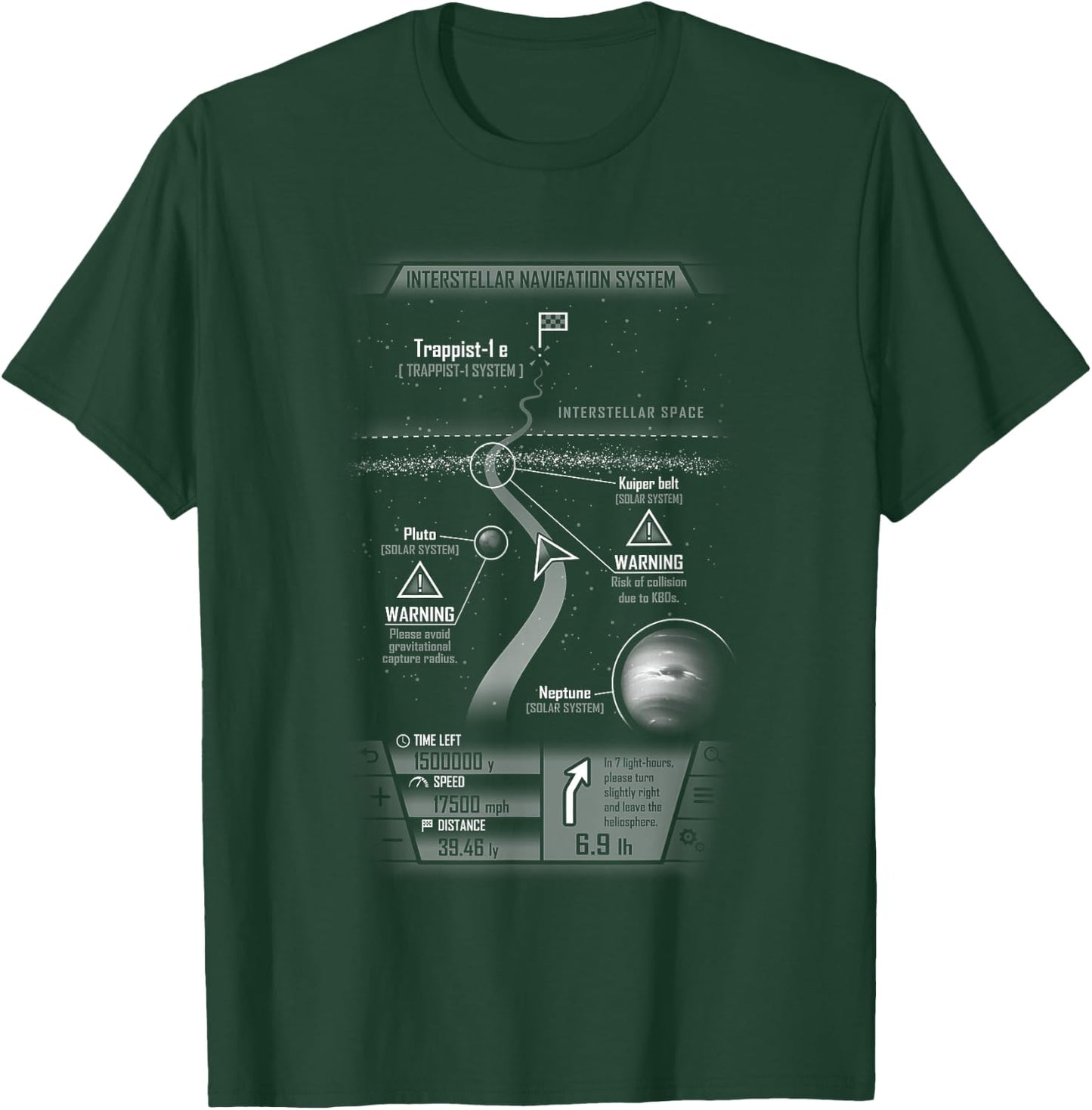Interstellar Journey to Trappist T-Shirt - T-Shirt | Forest
