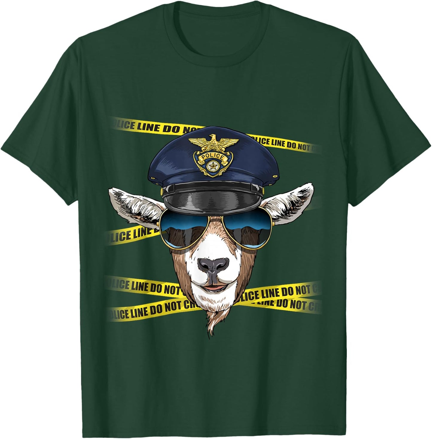 Goat Police Farmer Goat Farm Animal Lover T-Shirt - T-Shirt | Forest