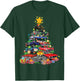 Hotrods Classic Muscle Car Christmas Tree Kids Toddlers T-Shirt - T-Shirt | Forest