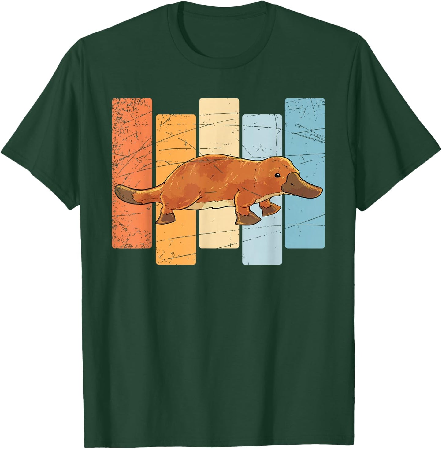 Outback Zoo Animal Lover Cute Platypus Retro Australia T-Shirt - T-Shirt | Forest