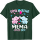 Pink or Blue Mema Loves You Gender Reveal Elephant Grandma T-Shirt - T-Shirt | Forest