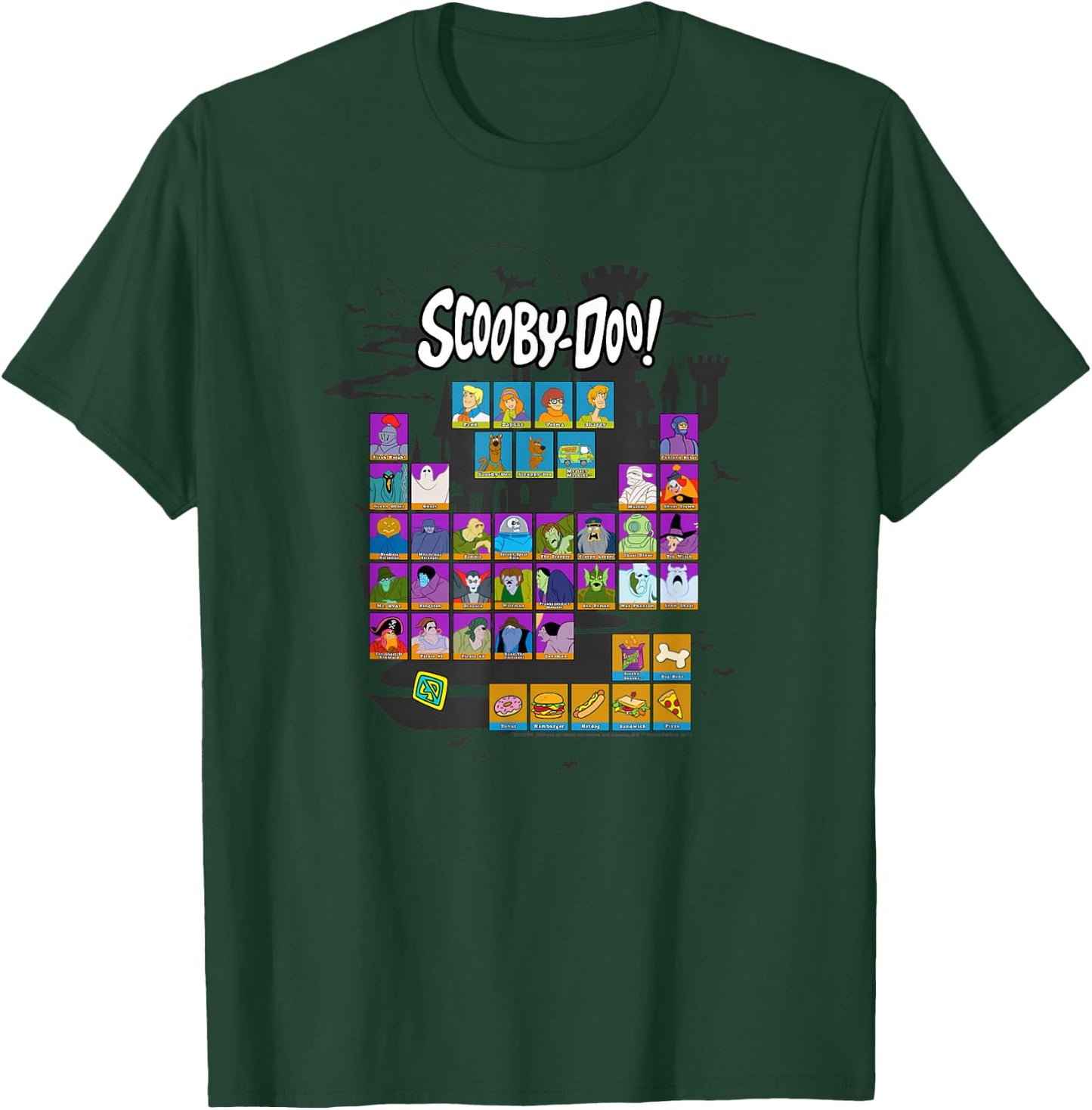 Scooby-Doo Periodic Table of Ghouls T-Shirt - T-Shirt | Forest