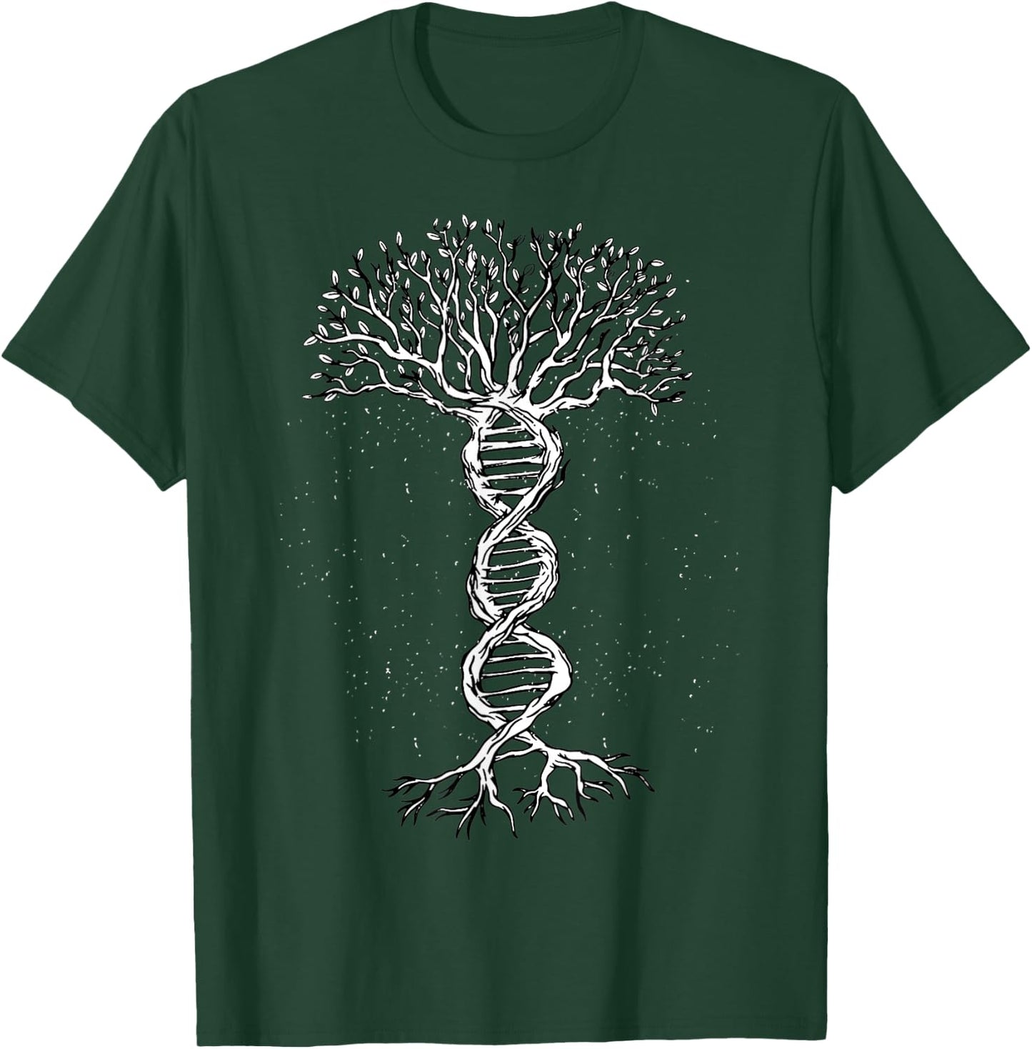 DNA Tree Life Genetics Biologist Science Earth Day T-Shirt - T-Shirt | Forest