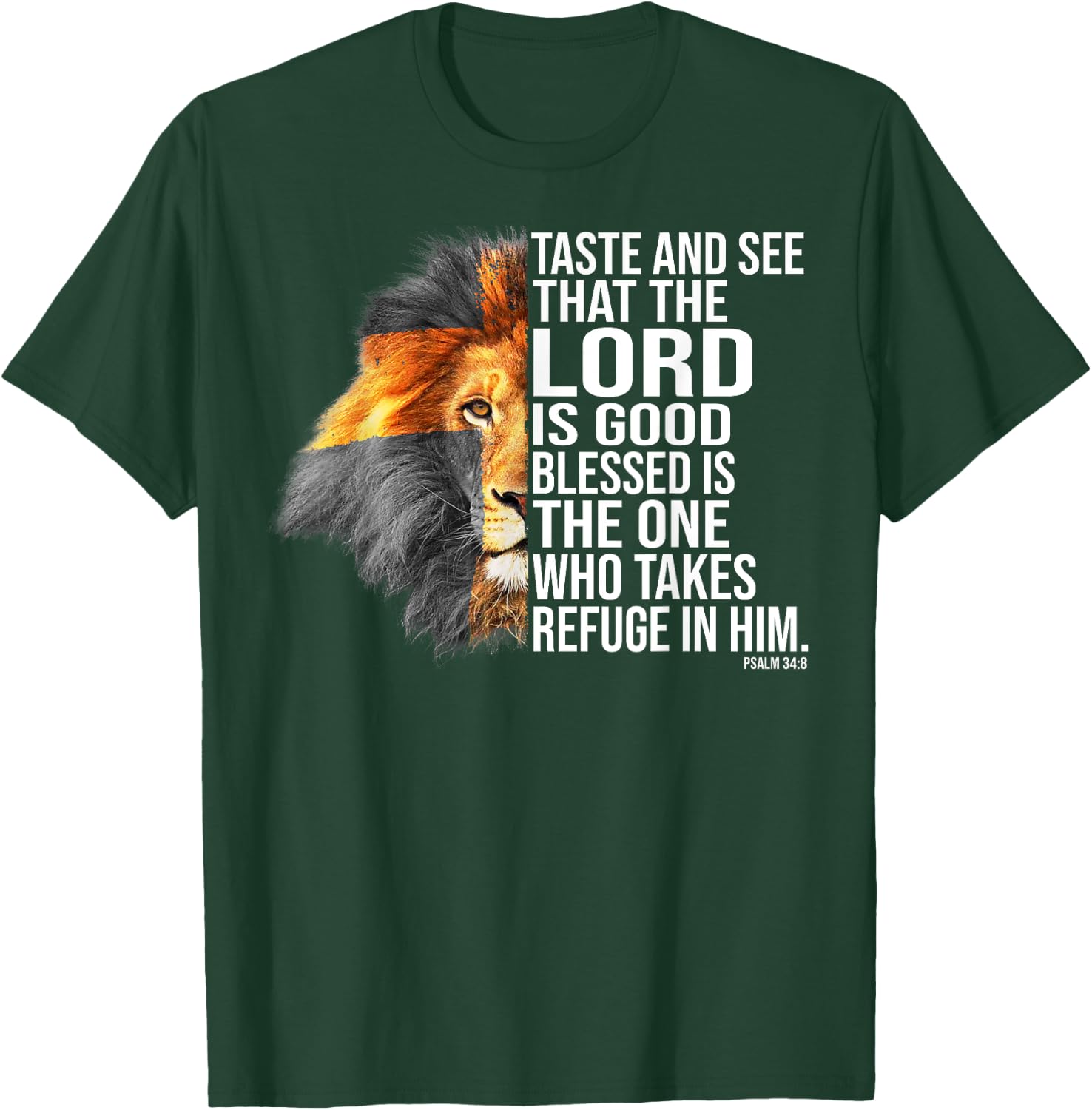Faith in God - Psalm Christian Bible T-Shirt - T-Shirt | Forest