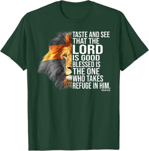 Faith in God - Psalm Christian Bible T-Shirt - T-Shirt | Forest