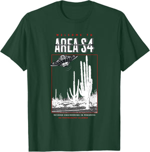 Welcome to Area S4 Groom Lake Nevada UFO Alien T-Shirt - T-Shirt | Forest