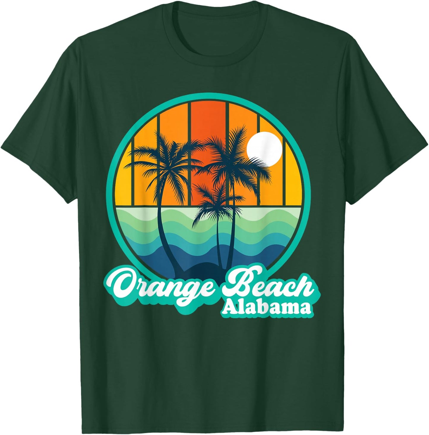 Vintage Orange Beach Alabama Summer Vacation Beach Souvenirs T-Shirt - T-Shirt | Forest